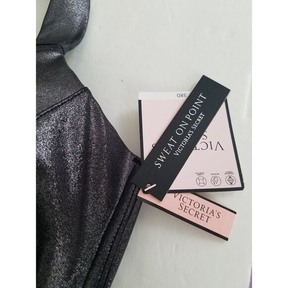 Victoria's Secret Knockout High Impact Front-Close Sport Bra Pewter Size 38 D - Picture 5 of 5